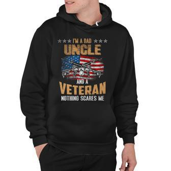 Im A Dad Uncle And A Veteran Fathers Day Fun 4Th Of July Hoodie - Seseable