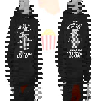 Im Just Here For The Popcorn Cinema Watching Movies Popcorn Hoodie | Mazezy