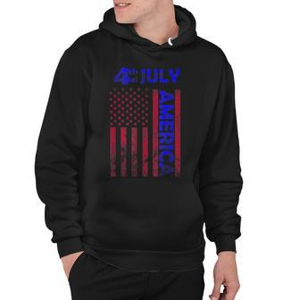 Independence Day Usa America Flag 4Th Of July Happy Funny Hoodie - Seseable