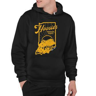 Indiana State Hoosier National Forest Retro Vintage Hoodie | Mazezy UK
