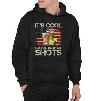 Its Cool Ive Had Both My Shots American Flag 4Th Of July Hoodie | Mazezy