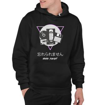 Japanese Aesthetic Never Forget Retro Grunge Streetwear Gift Hoodie | Mazezy