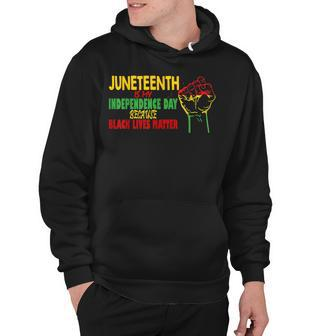 Juneteenth Is My Independence Day Free Ish Since 1865 Hoodie - Thegiftio UK
