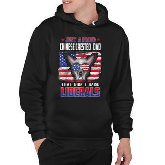 Just A Proud Chinese Crested Dog Dad Merica Dog 4Th Of July Hoodie - Seseable