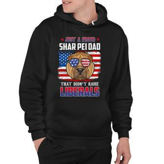 Just A Proud Shar Pei Dad Merica Dog 4Th Of July Hoodie - Seseable