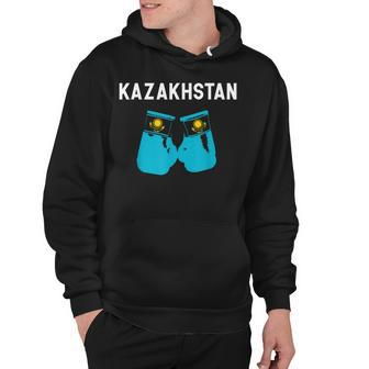 Kazakhstan Kazakh Boxer Boxing Gifts Hoodie - Seseable