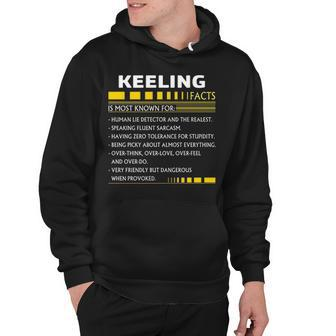 Keeling Name Gift Keeling Facts Hoodie - Seseable