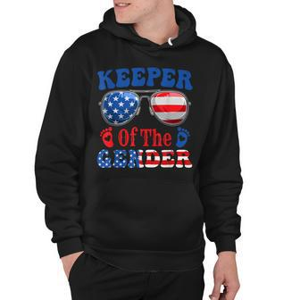 Keeper Of The Gender 4Th Of July Baby Gender Reveal Hoodie | Mazezy