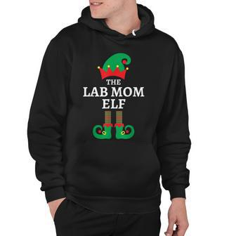 Lab Mom Elf Labrador Dog Matching Family Christmas Pajamas Hoodie - Thegiftio UK