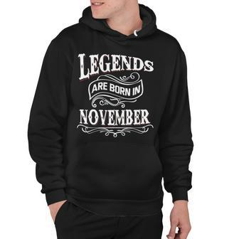 Legends Are Born In November Hoodie - Seseable