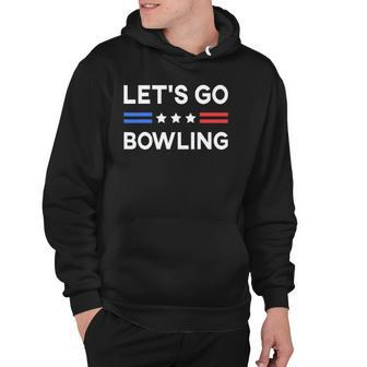 Lets Go Bowling Conservative Us Flag Bowler Lucky Bowling Hoodie - Thegiftio UK