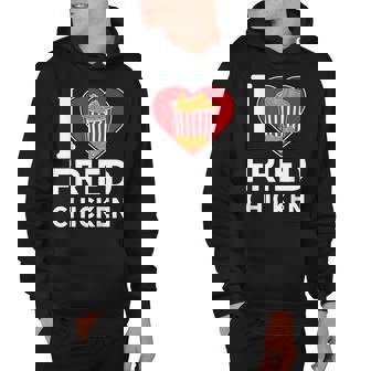 Love Fried Chicken Funny Food V2 Hoodie - Thegiftio
