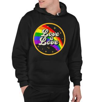 Love Is Love Rainbow Lgbt Gay Lesbian Pride Hoodie | Mazezy