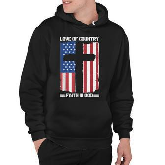 Love Of Country Faith In God Hoodie - Seseable