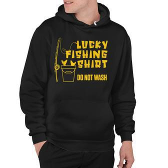 Lucky Fishing Fisher Do Not Wash Luck Fishing Rod Hook Hoodie - Thegiftio UK