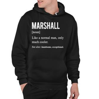 Marshall Name Gift Marshall Funny Definition Hoodie - Seseable