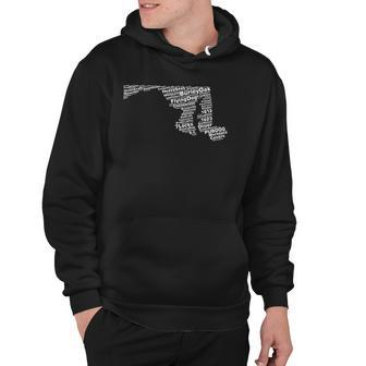 Maryland Breweries Word Art Maryland Map Hoodie | Mazezy