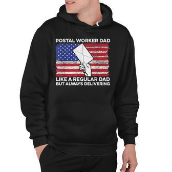 Mens 4Th Of July Design For A Patriotic Postal Worker Dad Hoodie - Seseable