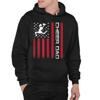 Mens 4Th Of July Us Flag Cheer Dad Gift For Fathers Cheer Hoodie - Seseable