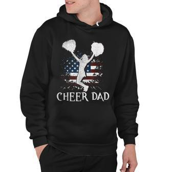 Mens American Flag Cheer Dad 4Th Of July Fathers Day Funny Hoodie - Seseable