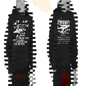 Mens Baseball Dad Fathers Day Gift Men Baseball Hoodie | Mazezy