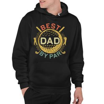 Mens Best Dad By Par Golf Lover Fathers Day Hoodie | Mazezy