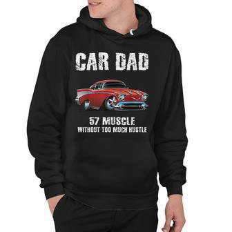 Mens Car Dad Hot Rod 1957 Muscle Car Classic Mechanic Garage Men Hoodie - Thegiftio UK