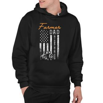 Mens Farmer Dad Like A Normal Dad Only Cooler Usa Flag Farming Hoodie | Mazezy