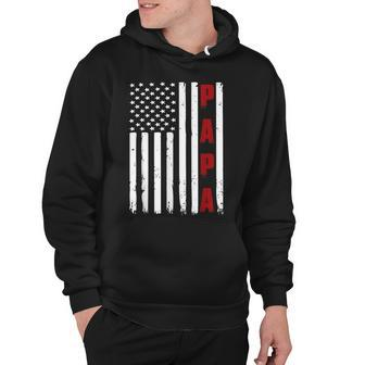 Mens Fathers Day Best Dad Ever Usa American Flag Hoodie | Mazezy