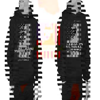 Mens Funny Belgian Malinois Dad American Flag 4Th Of July V2 Hoodie - Seseable
