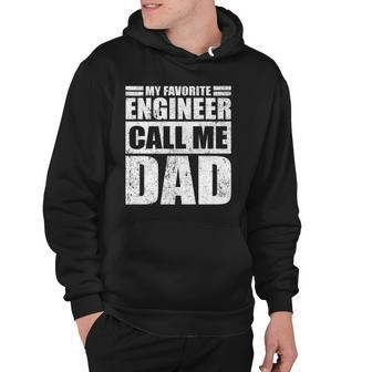Mens Funny My Favorite Engineer Calls Me Dad Fathers Day Hoodie | Mazezy