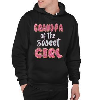 Mens Grandpa Of The Sweet Girl Donut Birthday Party Outfit Family Hoodie - Seseable