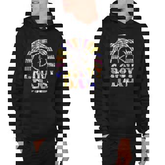 Mens Groovy Dad 70S Aesthetic Nostalgia 1970S Retro Dad Hippie Hoodie | Mazezy