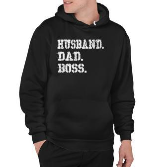 Mens Husband Dad Boss Funny Fathers Day Gift Tee Hoodie | Mazezy