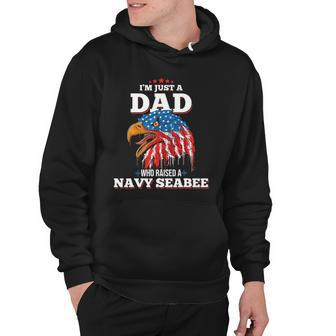 Mens Im Just A Dad Who Raised A Navy Seabee Navy Seabees Hoodie - Thegiftio UK
