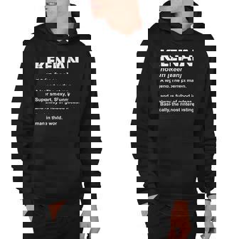 Mens Keenan Name Personalized Custom Hoodie - Thegiftio