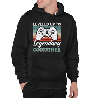Mens Leveled Up To Legendary Godfather - Uncle Godfather Hoodie | Mazezy