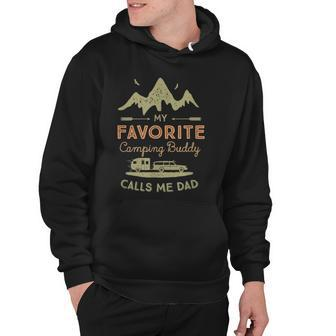 Mens My Favorite Camping Buddy Call Me Dad Hoodie | Mazezy