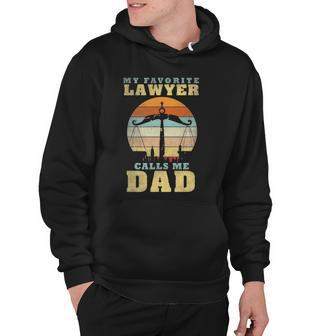 Mens My Favorite Lawyer Calls Me Dad Fathers Day Funny Hoodie - Thegiftio UK