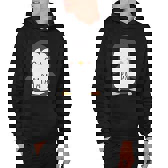 Mens Penguin Papa Design - Funny & Cute Dad Design Hoodie | Mazezy