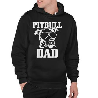 Mens Pitbull Dad Funny Dog Pitbull Sunglasses Fathers Day Pitbull Hoodie - Thegiftio UK