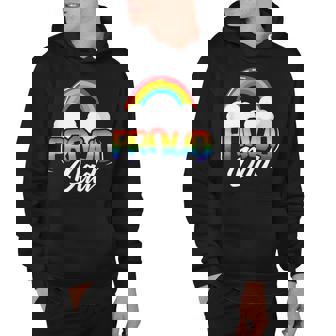 Mens Proud Dad Gay Pride Month Rainbow Lgbt Parent Fathers Day Hoodie - Thegiftio