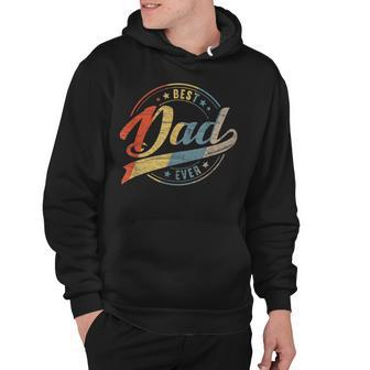 Mens Retro Vintage Best Dad Ever Father Daddy Fathers Day Gift Hoodie | Mazezy
