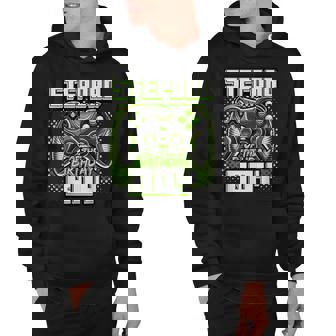 Mens Stepdad Of The Birthday Boy Matching Family Video Game Party V2 Hoodie - Seseable