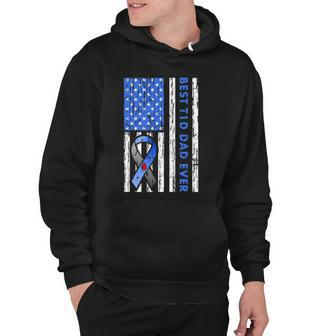 Mens T1d Dad Type 1 Diabetes American Flag Fathers Day Gift Idea Hoodie | Mazezy UK