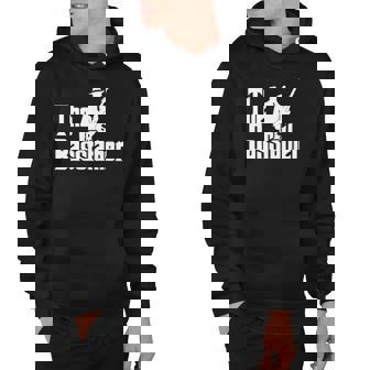 Mens The Bassfather Funny Quote For Bass Guitarist Hoodie | Mazezy