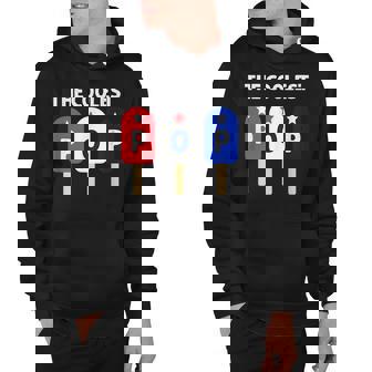 Mens The Coolest Pop Patriotic Red White Blue Popsicle Dad Men Hoodie - Thegiftio UK