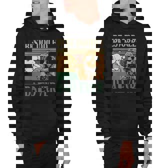 Mens Vintage Best Doodle Dad Ever Goldendoodle Dog Hoodie - Thegiftio