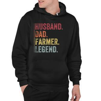 Mens Vintage Husband Dad Farmer Legend Gift For Fathers Day Hoodie | Mazezy CA
