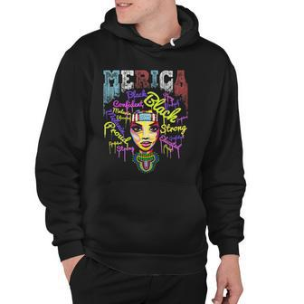 Merica African American Flag Bandana - 4Th Of July Queen Hoodie | Mazezy